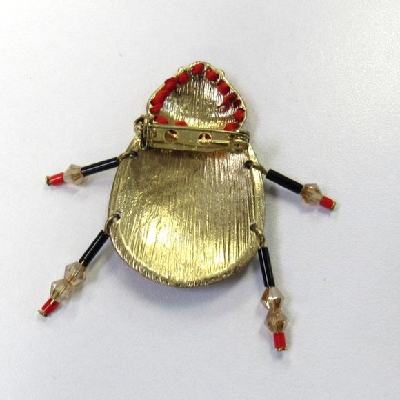 Cute Red Ladybug Pin Brooch  NEW - Picture 2 of 3